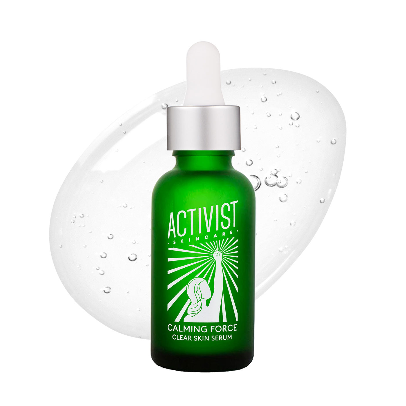Anti-acne serum for blemish prone skin, pimples, clogged pores, redness and inflammation in low waste / zero waste refillable bottles from Activist Skincare